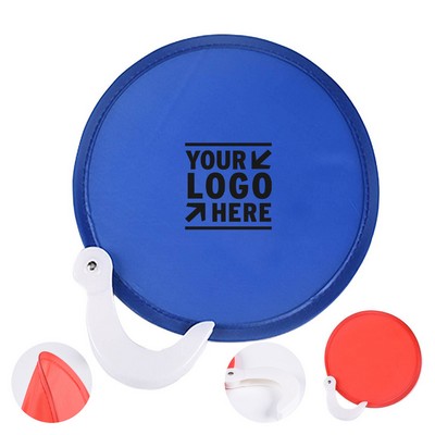 Round Foldable Polyester Hand Fan
